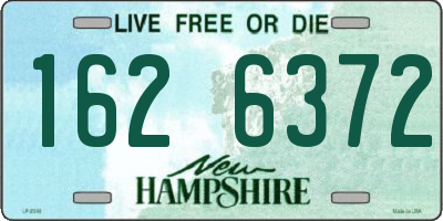 NH license plate 1626372