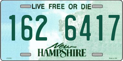 NH license plate 1626417