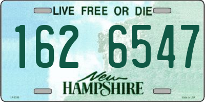 NH license plate 1626547