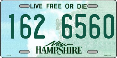 NH license plate 1626560