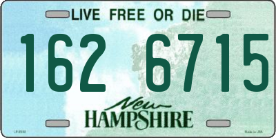 NH license plate 1626715