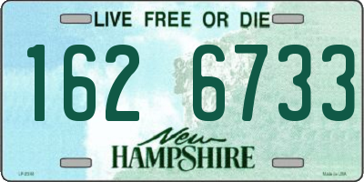 NH license plate 1626733