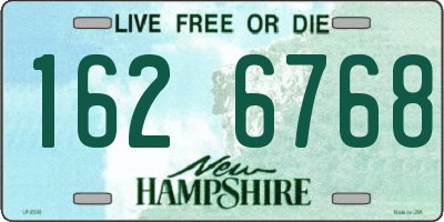 NH license plate 1626768