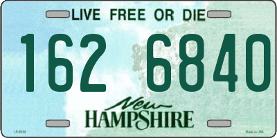 NH license plate 1626840