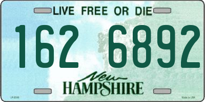NH license plate 1626892