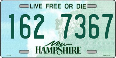 NH license plate 1627367