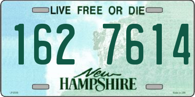 NH license plate 1627614