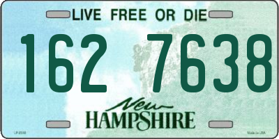 NH license plate 1627638