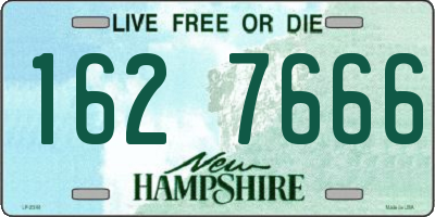 NH license plate 1627666