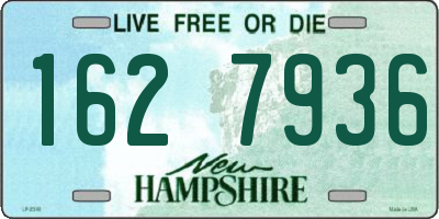 NH license plate 1627936