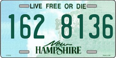 NH license plate 1628136