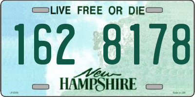 NH license plate 1628178