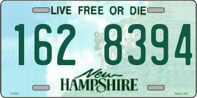 NH license plate 1628394