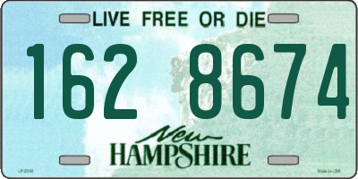 NH license plate 1628674