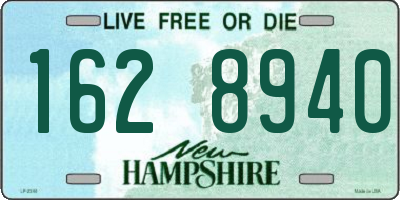 NH license plate 1628940