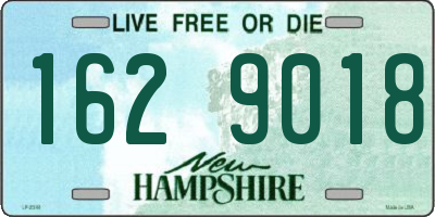 NH license plate 1629018