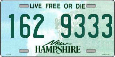 NH license plate 1629333