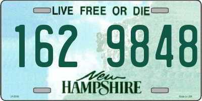NH license plate 1629848