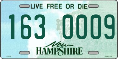NH license plate 1630009