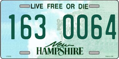 NH license plate 1630064