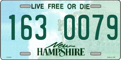 NH license plate 1630079