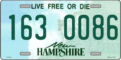 NH license plate 1630086