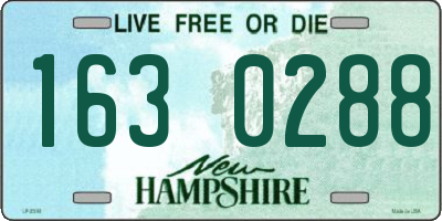 NH license plate 1630288