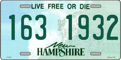 NH license plate 1631932