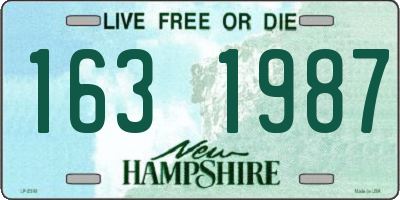 NH license plate 1631987
