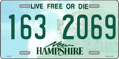NH license plate 1632069
