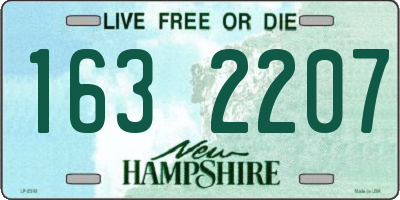 NH license plate 1632207