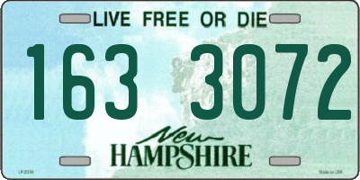 NH license plate 1633072