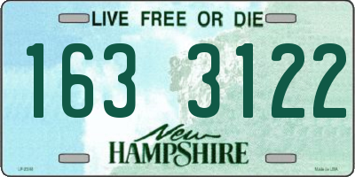NH license plate 1633122