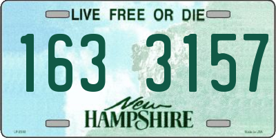 NH license plate 1633157