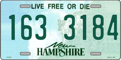 NH license plate 1633184
