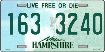 NH license plate 1633240