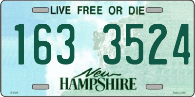 NH license plate 1633524