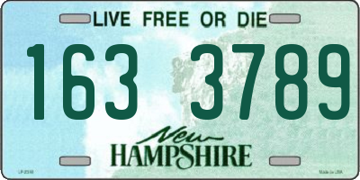 NH license plate 1633789