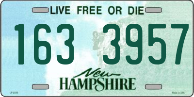 NH license plate 1633957