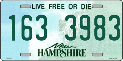NH license plate 1633983