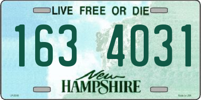 NH license plate 1634031