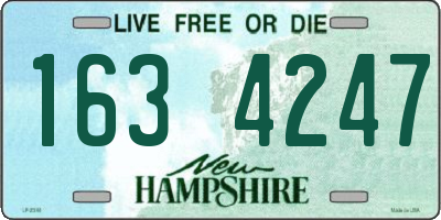 NH license plate 1634247