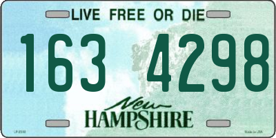 NH license plate 1634298