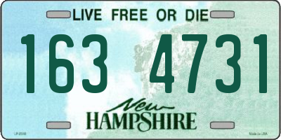NH license plate 1634731