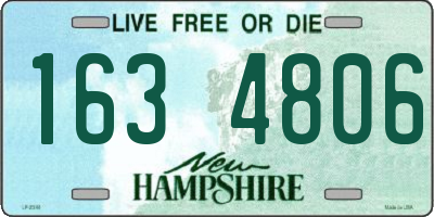 NH license plate 1634806