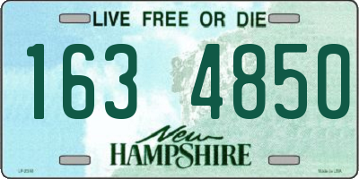 NH license plate 1634850
