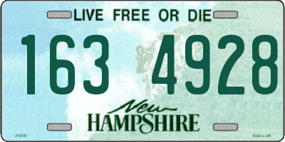 NH license plate 1634928