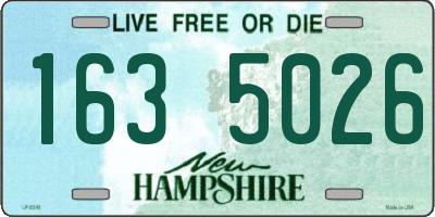 NH license plate 1635026