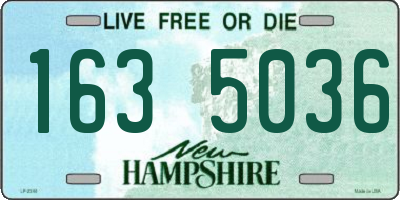 NH license plate 1635036