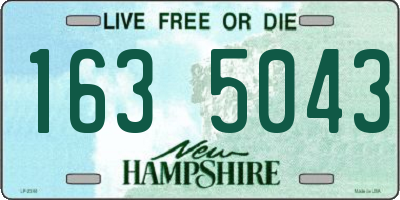 NH license plate 1635043